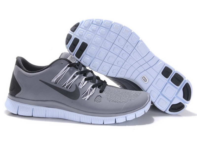 Nike Free Run 5.0 V2 Mens Running Shoes New Breathable Gray Black
